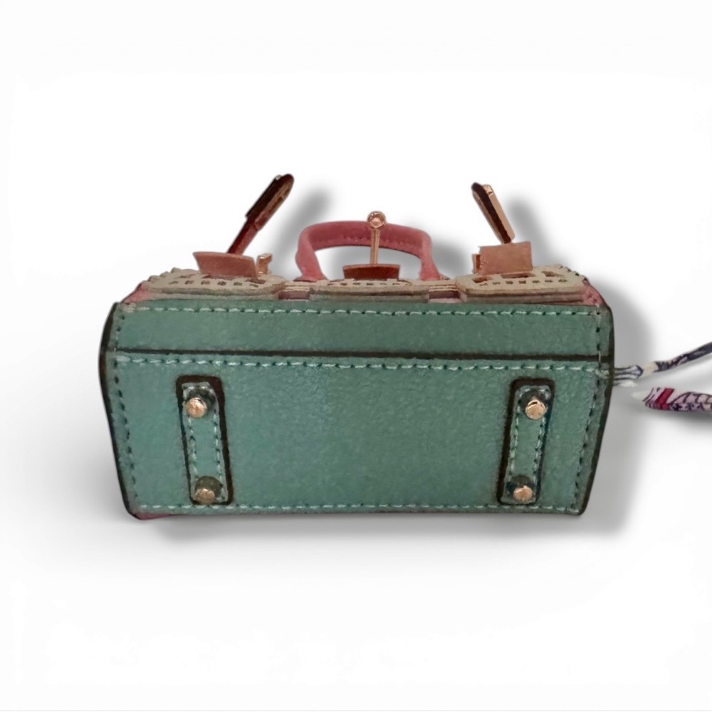 🆕💞Micro Bag, Key Holder Pouch, Bag Charm, AirPod Holder - Pink Sage Green - NWOT - Picture 7 of 7